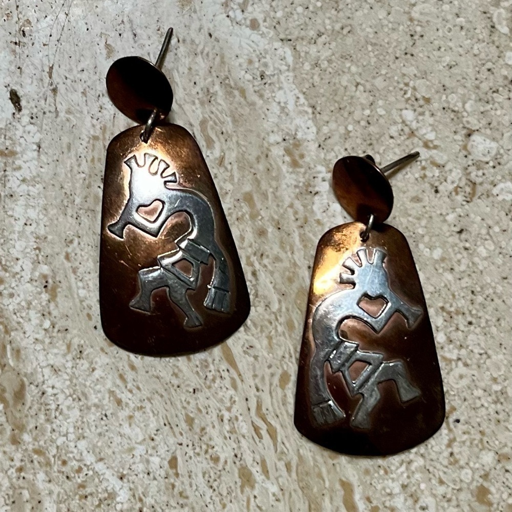 Vintage Sterling Silver & Copper Kokopelli